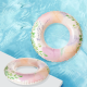 Bavbukwu Anti-Tip Swim Ring for Adults & Kids - Reinforced Inflatable Safety Buoy, Soft Floating Pool Toy with Quick-Dry Design for Water Play & Learning